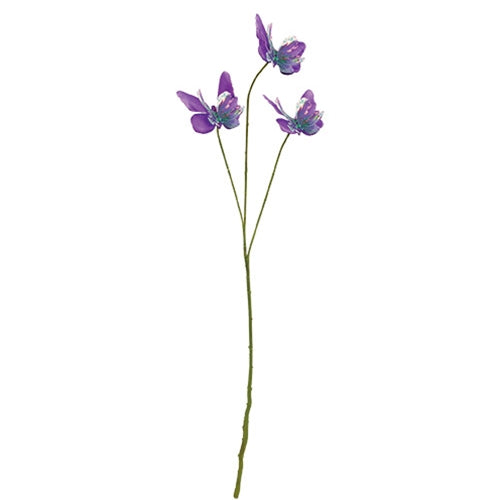 Purple Butterfly Trio Spray - 24"