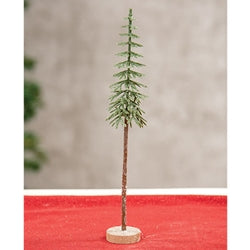 Sugar Plum Frosted Pine Tree - 10"H