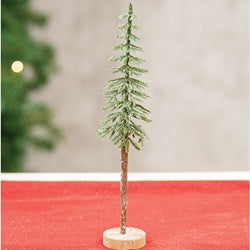 Sugar Plum Frosted Pine Tree - 8"H