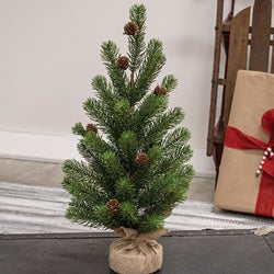 Soft Touch Balsam Fir Tree With Burlap Base - 18"H