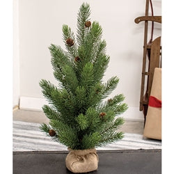 Soft Touch Balsam Fir Tree With Burlap Base - 24"