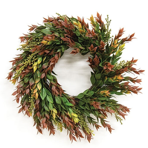 Dusk Laurel & Berries Wreath - 15"