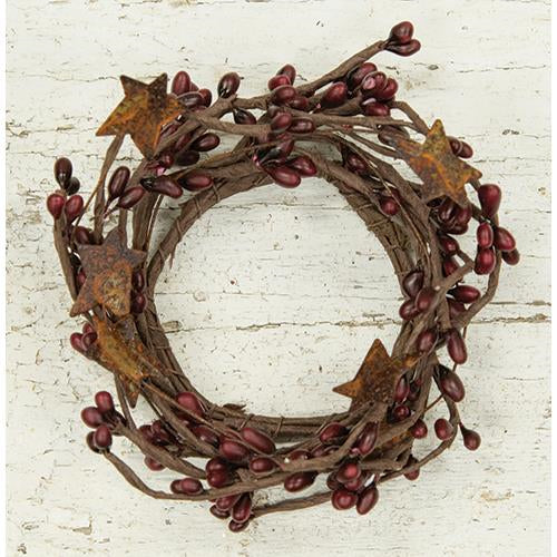 Pip Berry Ring With Stars Burgundy 2"