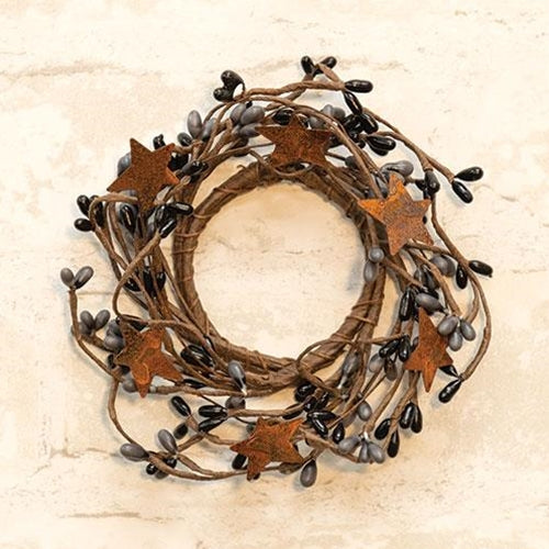 Pip Berry Ring With Stars Grey & Black 2"