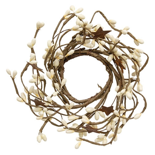 Pip Berry Ring With Stars Ivory 2"