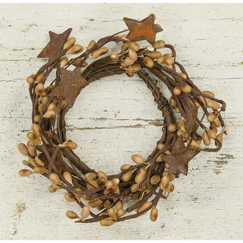 Pip Berry Ring With Stars Teastain 2"