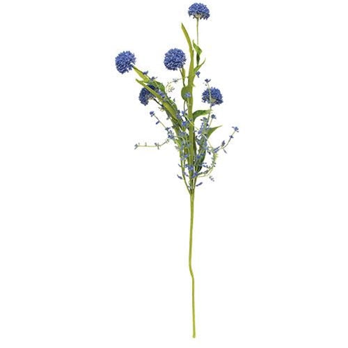 Thistle Heather Ball Spray Blue