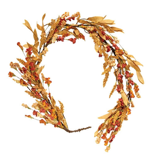Fall Wildflowers and Heather Garland - 5 Ft.
