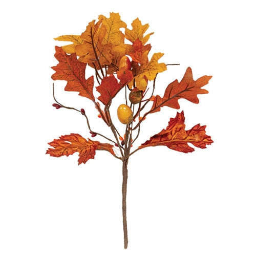 Fall Mix Oak Leaves Acorns and Pip Pick - 12"