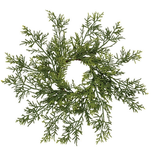 Soft Touch Dripping Cedar Candle Ring - 3.5"