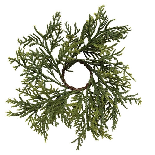 Soft Touch Dripping Cedar Candle Ring - 1.5"