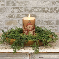 Soft Touch Dripping Cedar Wreath - 14"