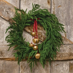 Soft Touch Evergreen Norfolk Pine Wreath - 24"