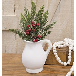 Soft Touch Sparkle Cypress and Ash Berry Pick - 12"