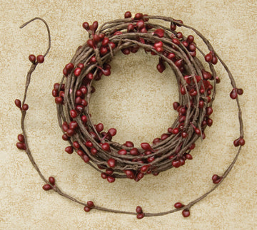 Burgundy Pip String Garland 18 ft.