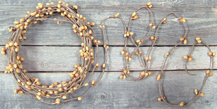 Old Gold Pip String Garland 18 ft.