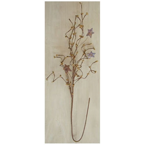 Tea Stain Pip & Star Spray 24"