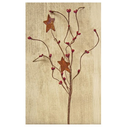 Burgundy Pip & Star Pick 12"