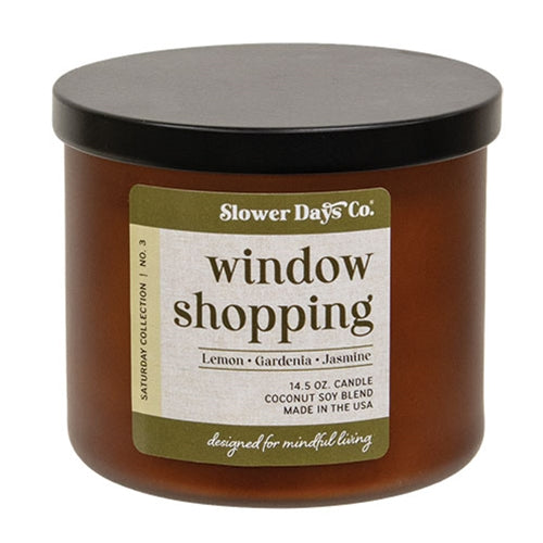 Slower Days Window Shopping Jar Candle - 14.5oz.
