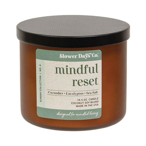 Slower Days Mindful Reset Jar Candle - 14.5oz.