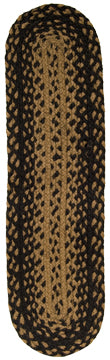 Braided Ebony Stair Tread 8x28