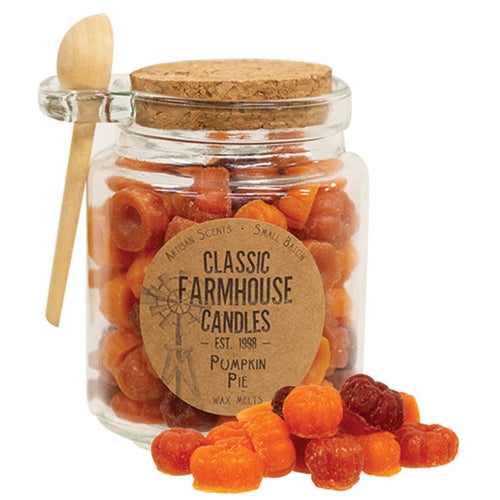 Pumpkin Pie Wax Melt Jar w/Spoon