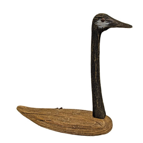 Weathered Wood Goose Sitter - 12"H