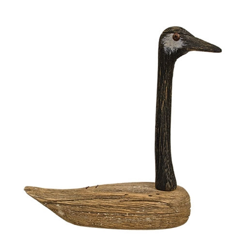 Weathered Wood Goose Sitter - 9.75"H