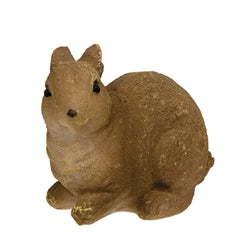 4/Set - Resin Baby Brown Bunnies