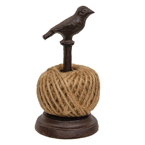 Iron Garden Bird Twine Holder - 7"H