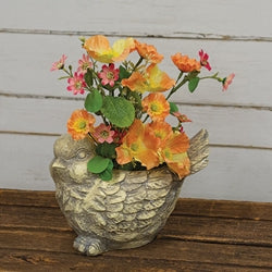 Resin Patina Bird Planter