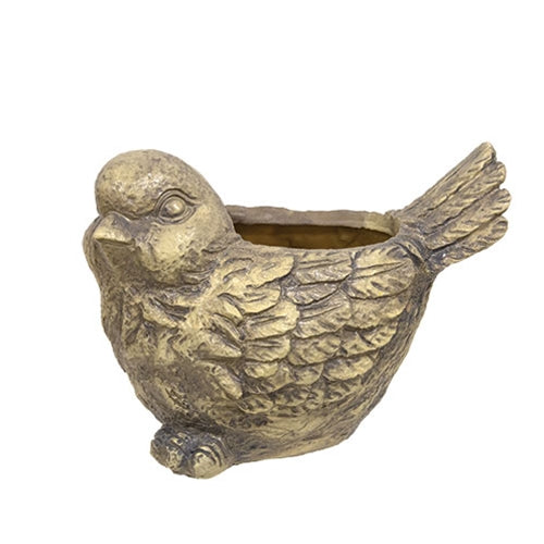 Resin Patina Bird Planter