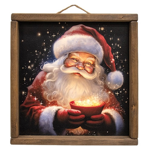 Cup of Magic Santa Portait - 12" Sq.