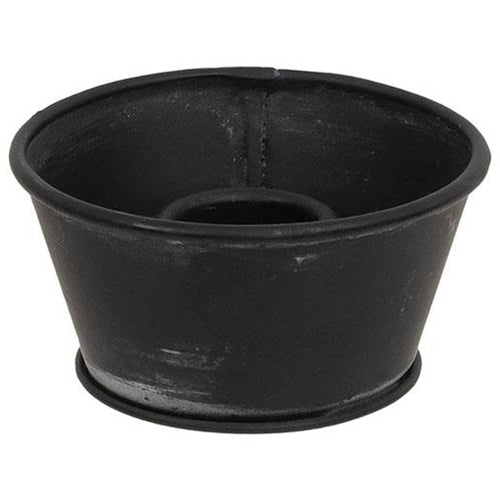Old Black Metal Taper Cup