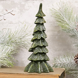 Resin Glittered Christmas Tree - 6"H
