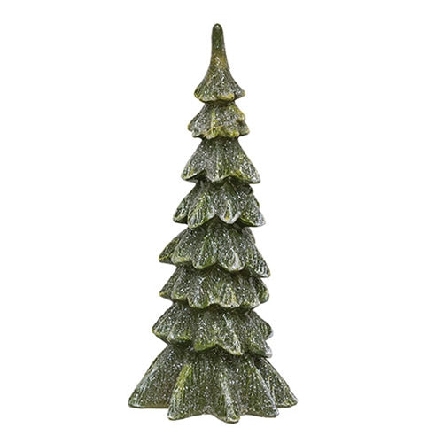 Resin Glittered Christmas Tree - 6"H