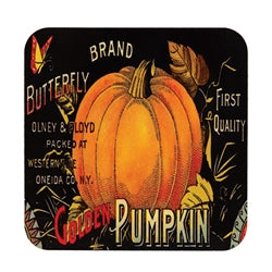4/Set - Butterfly Brand Pumpkin Coasters