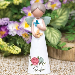 Butterfly Wishes Sister Resin Angel