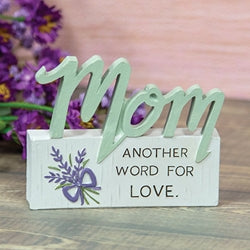 Mom Another Word For Love Resin Plaque