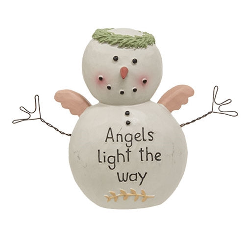 Angels Light the Way Resin Snow Angel - 3"H