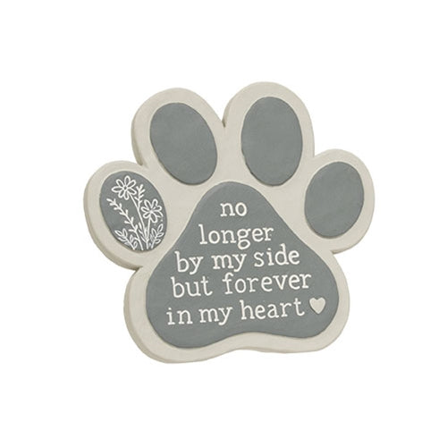 No Longer By My Side Resin Pawprint Easel