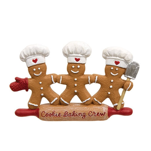 Resin Gingerbread Cookie Baking Crew Figure