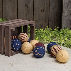 12/Set Americana Rag Balls