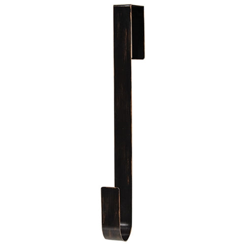 Bronze & Black Finish Metal Over Door Wreath Hanger