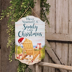 Sandy Little Christmas Hanging Sign – Primitive Renditions