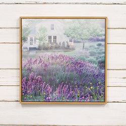 Misty Lavender Framed Wall Art - 18" Sq.