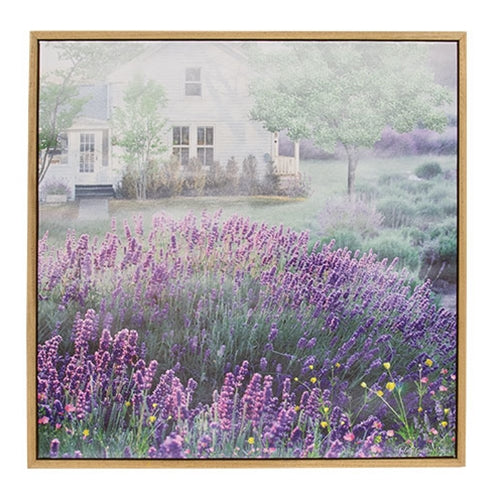 Misty Lavender Framed Wall Art - 18" Sq.