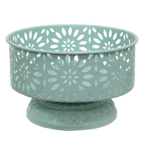 Light Mint Metal Vintage Planter Cup