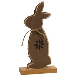 Rustic Wood Standing Silhouette Bunny 12.75" 3 Asstd.