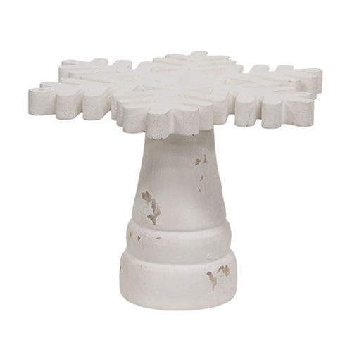 Snowflake Candle Pedestal - 6 In H